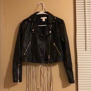 Cute Black leather jacket